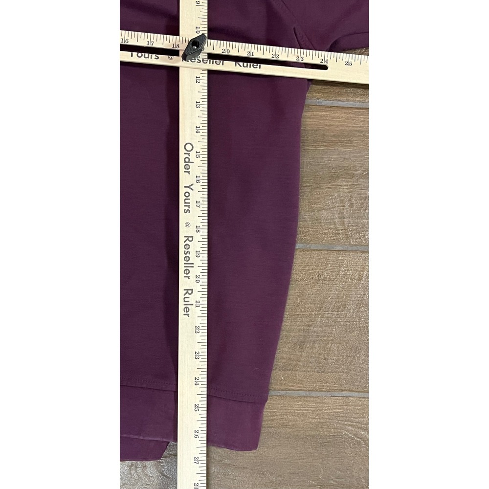 Ted Baker London Mens 7 XXL Plum Purple Quarter Zip Pullover Sweater Peper GB25 - Picture 4 of 6